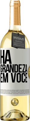 29,95 € Envio grátis | Vinho branco Edição WHITE Há grandeza em você Etiqueta Branca. Etiqueta personalizável Vinho jovem Colheita 2023 Verdejo