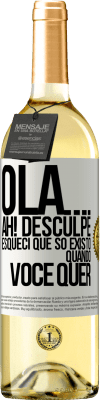 29,95 € Envio grátis | Vinho branco Edição WHITE Olá ... Ah! Desculpe. Esqueci que só existo quando você quer Etiqueta Branca. Etiqueta personalizável Vinho jovem Colheita 2024 Verdejo