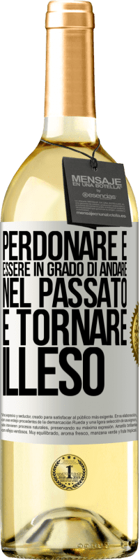 29,95 € Spedizione Gratuita | Vino bianco Edizione WHITE Perdonare è essere in grado di andare nel passato e tornare illeso Etichetta Bianca. Etichetta personalizzabile Vino giovane Raccogliere 2024 Verdejo