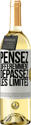 29,95 € Envoi gratuit | Vin blanc Édition WHITE Pensez différemment. Dépassez les limites Étiquette Blanche. Étiquette personnalisable Vin jeune Récolte 2025 Verdejo
