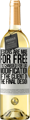 29,95 € Free Shipping | White Wine WHITE Edition Designs are made for free. It is charged for each modification of the client on the final design White Label. Customizable label Young wine Harvest 2025 Verdejo
