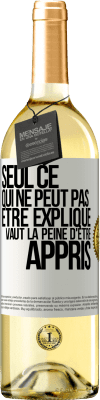 29,95 € Envoi gratuit | Vin blanc Édition WHITE Seul ce qui ne peut pas être expliqué vaut la peine d'être appris Étiquette Blanche. Étiquette personnalisable Vin jeune Récolte 2023 Verdejo