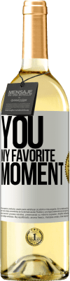 29,95 € 免费送货 | 白葡萄酒 WHITE版 您。我最喜欢的时刻 白标. 可自定义的标签 青年酒 收成 2025 Verdejo
