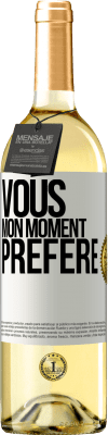 29,95 € Envoi gratuit | Vin blanc Édition WHITE Vous. Mon moment préféré Étiquette Blanche. Étiquette personnalisable Vin jeune Récolte 2024 Verdejo