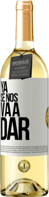 29,95 € Envío gratis | Vino Blanco Edición WHITE Ya se nos va a dar Etiqueta Blanca. Etiqueta personalizable Vino joven Cosecha 2023 Verdejo