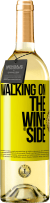 29,95 € Envío gratis | Vino Blanco Edición WHITE Walking on the Wine Side® Etiqueta Amarilla. Etiqueta personalizable Vino joven Cosecha 2024 Verdejo