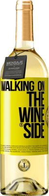 29,95 € Kostenloser Versand | Weißwein WHITE Ausgabe Walking on the Wine Side® Gelbes Etikett. Anpassbares Etikett Junger Wein Ernte 2023 Verdejo
