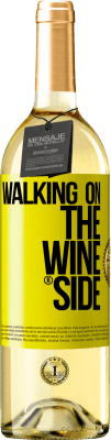 29,95 € Envio grátis | Vinho branco Edição WHITE Walking on the Wine Side® Etiqueta Amarela. Etiqueta personalizável Vinho jovem Colheita 2024 Verdejo