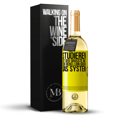 «Studieren ist der größte Akt der Rebellion gegen das System» WHITE Ausgabe
