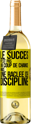 29,95 € Envoi gratuit | Vin blanc Édition WHITE Le succès n'est pas un coup de chance mais une raclée de discipline Étiquette Jaune. Étiquette personnalisable Vin jeune Récolte 2024 Verdejo