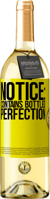 29,95 € Free Shipping | White Wine WHITE Edition Notice: contains bottled perfection Yellow Label. Customizable label Young wine Harvest 2025 Verdejo