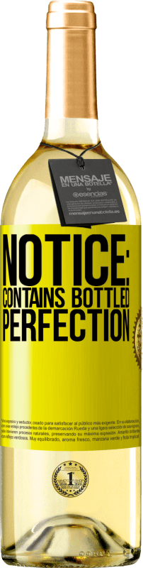 29,95 € Free Shipping | White Wine WHITE Edition Notice: contains bottled perfection Yellow Label. Customizable label Young wine Harvest 2025 Verdejo