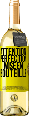 29,95 € Envoi gratuit | Vin blanc Édition WHITE Attention: perfection mise en bouteille Étiquette Jaune. Étiquette personnalisable Vin jeune Récolte 2025 Verdejo