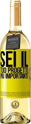29,95 € Spedizione Gratuita | Vino bianco Edizione WHITE Sei il tuo progetto più importante Etichetta Gialla. Etichetta personalizzabile Vino giovane Raccogliere 2025 Verdejo
