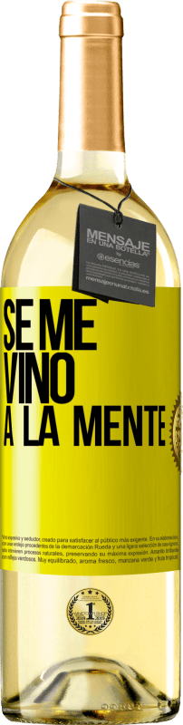 29,95 € Envoi gratuit | Vin blanc Édition WHITE Il me VINt une idée Étiquette Jaune. Étiquette personnalisable Vin jeune Récolte 2023 Verdejo