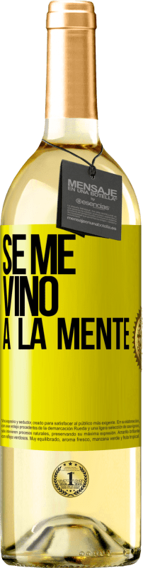 29,95 € Envoi gratuit | Vin blanc Édition WHITE Il me VINt une idée Étiquette Jaune. Étiquette personnalisable Vin jeune Récolte 2024 Verdejo