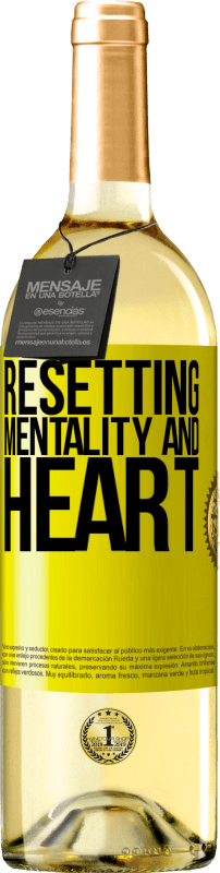 29,95 € Free Shipping | White Wine WHITE Edition Resetting mentality and heart Yellow Label. Customizable label Young wine Harvest 2023 Verdejo