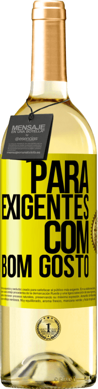 29,95 € Envio grátis | Vinho branco Edição WHITE Para exigentes com bom gosto Etiqueta Amarela. Etiqueta personalizável Vinho jovem Colheita 2025 Verdejo