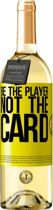 29,95 € 免费送货 | 白葡萄酒 WHITE版 成为玩家，而不是纸牌 黄色标签. 可自定义的标签 青年酒 收成 2025 Verdejo