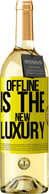 29,95 € 免费送货 | 白葡萄酒 WHITE版 Offline is the new luxury 黄色标签. 可自定义的标签 青年酒 收成 2025 Verdejo