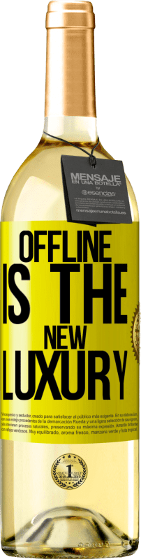 29,95 € Free Shipping | White Wine WHITE Edition Offline is the new luxury Yellow Label. Customizable label Young wine Harvest 2023 Verdejo