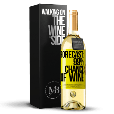 «Forecast: 99% chance of wine» WHITE Edition
