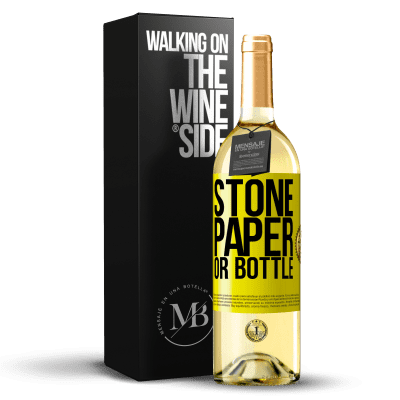 «Stone, paper or bottle» WHITE Edition