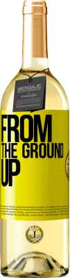 29,95 € Spedizione Gratuita | Vino bianco Edizione WHITE From The Ground Up Etichetta Gialla. Etichetta personalizzabile Vino giovane Raccogliere 2023 Verdejo