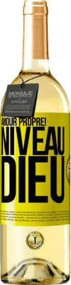 29,95 € Envoi gratuit | Vin blanc Édition WHITE Amour propre! Niveau Dieu Étiquette Jaune. Étiquette personnalisable Vin jeune Récolte 2023 Verdejo