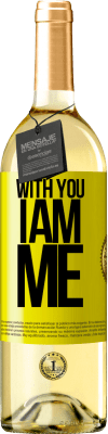 29,95 € Free Shipping | White Wine WHITE Edition With you i am me Yellow Label. Customizable label Young wine Harvest 2024 Verdejo