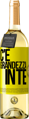 29,95 € Spedizione Gratuita | Vino bianco Edizione WHITE C'è grandezza in te Etichetta Gialla. Etichetta personalizzabile Vino giovane Raccogliere 2023 Verdejo