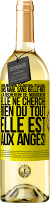 29,95 € Envoi gratuit | Vin blanc Édition WHITE Femme mignonne, célibataire, intelligente, sans mari, sans belle-mère, à la recherche de: Noooooooon! Elle ne cherche rien du to Étiquette Jaune. Étiquette personnalisable Vin jeune Récolte 2023 Verdejo