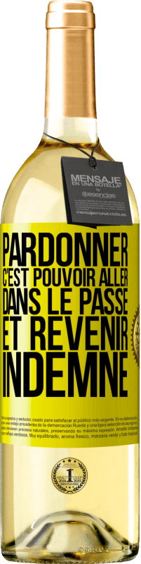 29,95 € Envoi gratuit | Vin blanc Édition WHITE Pardonner, c'est pouvoir aller dans le passé et revenir indemne Étiquette Jaune. Étiquette personnalisable Vin jeune Récolte 2024 Verdejo