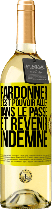 29,95 € Envoi gratuit | Vin blanc Édition WHITE Pardonner, c'est pouvoir aller dans le passé et revenir indemne Étiquette Jaune. Étiquette personnalisable Vin jeune Récolte 2025 Verdejo