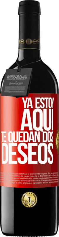 39,95 € Envío gratis | Vino Tinto Edición RED MBE Reserva Ya estoy aquí. Te quedan dos deseos Etiqueta Roja. Etiqueta personalizable Reserva 12 Meses Cosecha 2015 Tempranillo