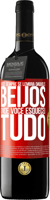 39,95 € Envio grátis | Vinho tinto Edição RED MBE Reserva Você sempre se lembra daqueles beijos onde você esqueceu tudo Etiqueta Vermelha. Etiqueta personalizável Reserva 12 Meses Colheita 2015 Tempranillo