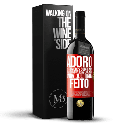 «Adoro os rumores sobre mim, descubro coisas que nem sabia que tinha feito» Edição RED MBE Reserva