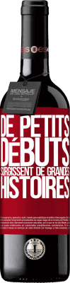 39,95 € Envoi gratuit | Vin rouge Édition RED MBE Réserve De petits débuts surgissent de grandes histoires Étiquette Rouge. Étiquette personnalisable Réserve 12 Mois Récolte 2014 Tempranillo