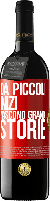 39,95 € Spedizione Gratuita | Vino rosso Edizione RED MBE Riserva Da piccoli inizi nascono grandi storie Etichetta Rossa. Etichetta personalizzabile Riserva 12 Mesi Raccogliere 2015 Tempranillo