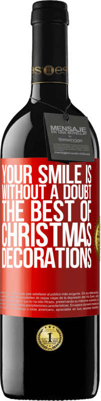 39,95 € 送料無料 | 赤ワイン REDエディション MBE 予約する あなたの笑顔は間違いなく最高のクリスマスデコレーションです 赤いタグ. カスタマイズ可能なラベル 予約する 12 月 収穫 2014 Tempranillo