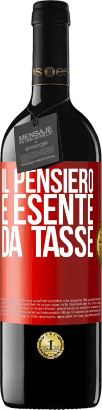 39,95 € Spedizione Gratuita | Vino rosso Edizione RED MBE Riserva Il pensiero è esente da tasse Etichetta Rossa. Etichetta personalizzabile Riserva 12 Mesi Raccogliere 2015 Tempranillo