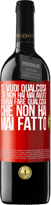 39,95 € Spedizione Gratuita | Vino rosso Edizione RED MBE Riserva Se vuoi qualcosa che non hai mai avuto, dovrai fare qualcosa che non hai mai fatto Etichetta Rossa. Etichetta personalizzabile Riserva 12 Mesi Raccogliere 2015 Tempranillo