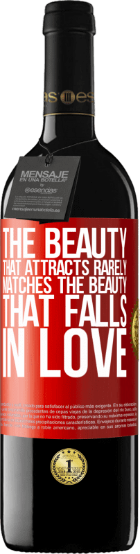 39,95 € 送料無料 | 赤ワイン REDエディション MBE 予約する 魅了する美しさは、めったに恋に落ちる美しさとは一致しません 赤いタグ. カスタマイズ可能なラベル 予約する 12 月 収穫 2014 Tempranillo