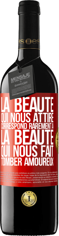 39,95 € Envoi gratuit | Vin rouge Édition RED MBE Réserve La beauté qui nous attire correspond rarement à la beauté qui nous fait tomber amoureux Étiquette Rouge. Étiquette personnalisable Réserve 12 Mois Récolte 2015 Tempranillo