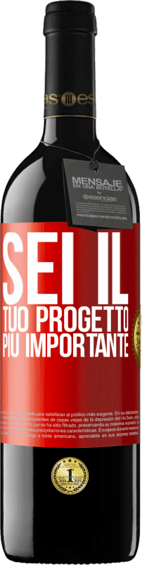 39,95 € Spedizione Gratuita | Vino rosso Edizione RED MBE Riserva Sei il tuo progetto più importante Etichetta Rossa. Etichetta personalizzabile Riserva 12 Mesi Raccogliere 2016 Tempranillo