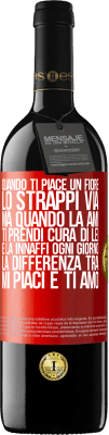 39,95 € Spedizione Gratuita | Vino rosso Edizione RED MBE Riserva Quando ti piace un fiore, lo strappi via. Ma quando la ami, ti prendi cura di lei e la innaffi ogni giorno Etichetta Rossa. Etichetta personalizzabile Riserva 12 Mesi Raccogliere 2015 Tempranillo