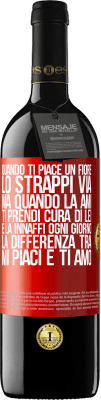 39,95 € Spedizione Gratuita | Vino rosso Edizione RED MBE Riserva Quando ti piace un fiore, lo strappi via. Ma quando la ami, ti prendi cura di lei e la innaffi ogni giorno Etichetta Rossa. Etichetta personalizzabile Riserva 12 Mesi Raccogliere 2016 Tempranillo