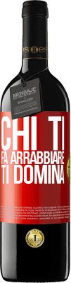 39,95 € Spedizione Gratuita | Vino rosso Edizione RED MBE Riserva Chi ti fa arrabbiare ti domina Etichetta Rossa. Etichetta personalizzabile Riserva 12 Mesi Raccogliere 2014 Tempranillo