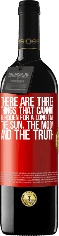 39,95 € 送料無料 | 赤ワイン REDエディション MBE 予約する 長い間隠せないものが3つあります。太陽、月、真実 赤いタグ. カスタマイズ可能なラベル 予約する 12 月 収穫 2014 Tempranillo