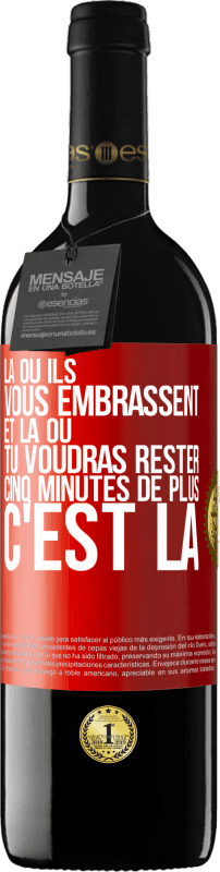 39,95 € Envoi gratuit | Vin rouge Édition RED MBE Réserve Là où ils vous embrassent et là où tu voudras rester cinq minutes de plus, c'est là Étiquette Rouge. Étiquette personnalisable Réserve 12 Mois Récolte 2015 Tempranillo